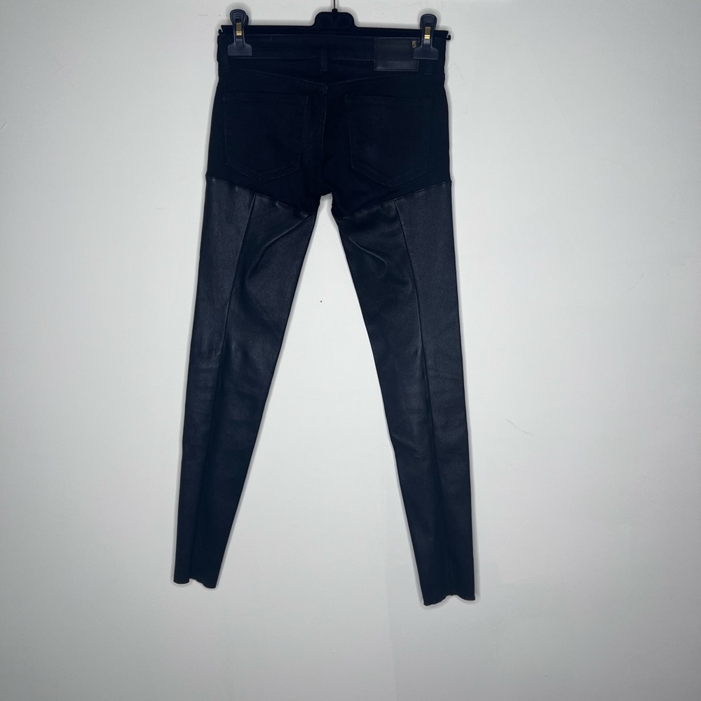 R13 Black Leather Chaps JEANS SIZE 24 $845. - Picture 10 of 12